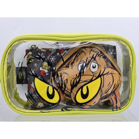 Bioworld‎ Dr. Seuss Grinch Travel Cosmetic Bags - Set of 3 - Picture 4 of 11